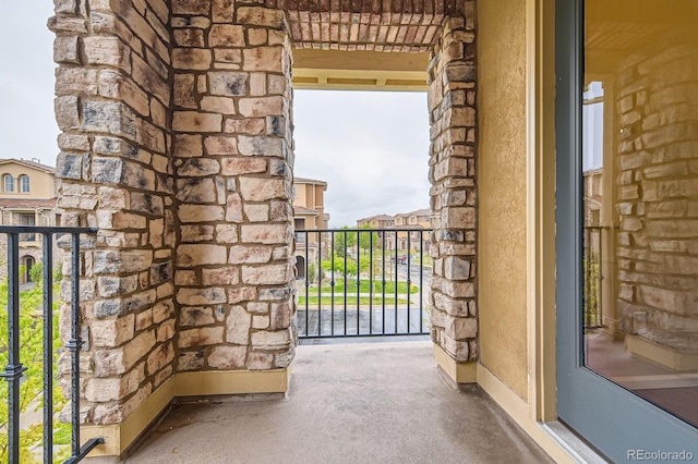 view of balcony