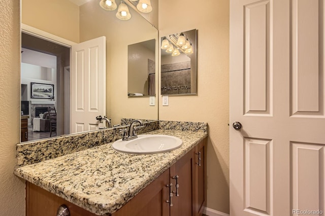 bathroom with vanity
