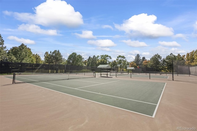 view of tennis court