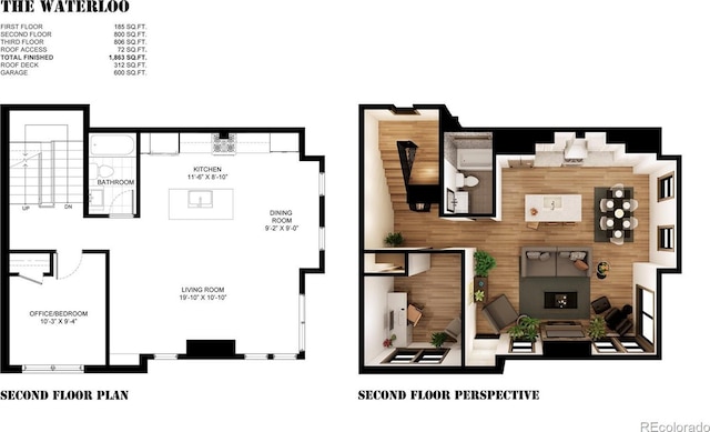378 E Agate Unit 3A, Granby, CO 80446 - view of floor plan / room layout