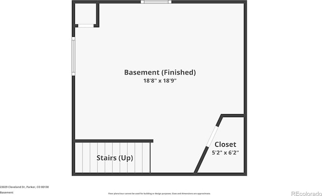 23029 Cleveland Dr, Parker, CO 80138 - view of floor plan / room layout