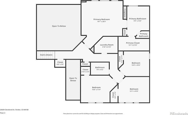 23029 Cleveland Dr, Parker, CO 80138 - view of room layout