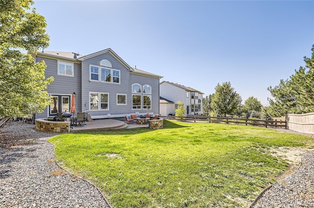 23029 Cleveland Dr, Parker, CO 80138 - back of house featuring a fenced backyard and a patio area