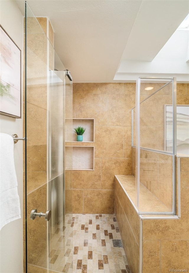 19595 N Mitchell Dr, Denver, CO 80249 - bathroom with a shower stall