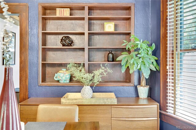 2236 Forest St, Denver, CO 80207 - dining area view of a textured wall