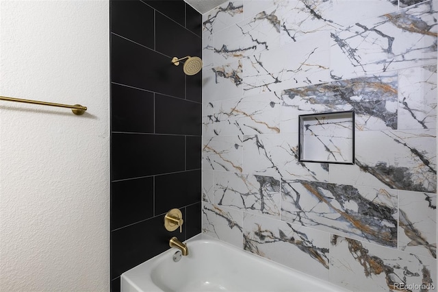 bathroom featuring tub / shower combination