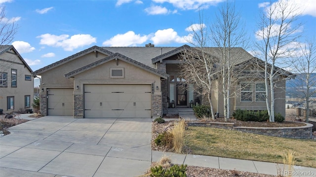 view of front of house featuring a garage