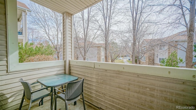 view of balcony