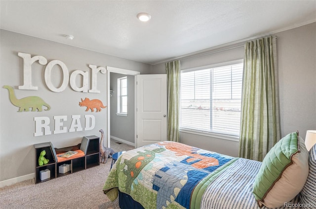 bedroom with carpet flooring