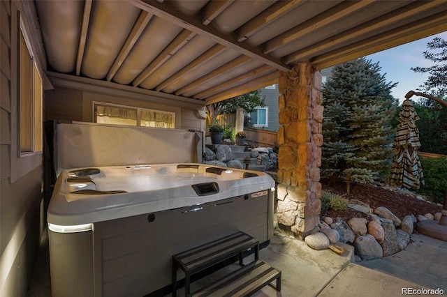 10837 Fox Sedge Way, Highlands Ranch, CO 80126 - view of patio with a hot tub