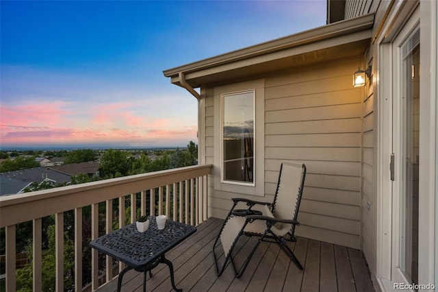 10837 Fox Sedge Way, Highlands Ranch, CO 80126 - view of deck at dusk