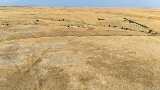 bird's eye view featuring a rural view