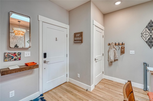 114 Old Stage Rd Unit D, Salida, CO 81201 - foyer featuring light wood-style floors and baseboards