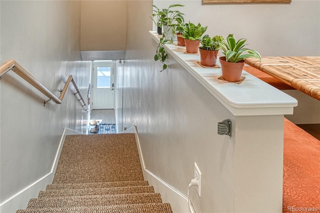 114 Old Stage Rd Unit D, Salida, CO 81201 - staircase with baseboards