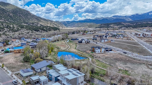 114 Old Stage Rd Unit D, Salida, CO 81201 - aerial view of residential area featuring a water and mountain view