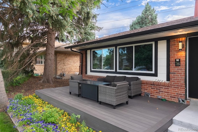 7302 E Bates Dr, Denver, CO 80231 - deck with an outdoor hangout area