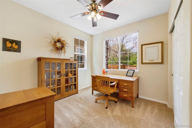 10633 Wynspire Way, Highlands Ranch, CO 80130 - office space featuring light carpet and ceiling fan