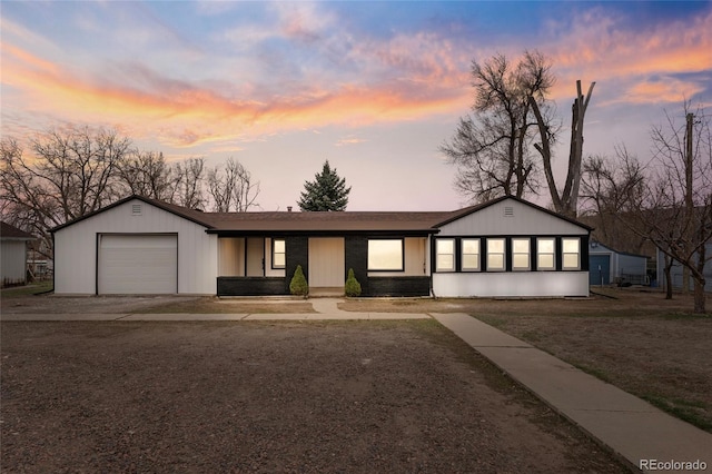 view of front of house featuring an attached garage