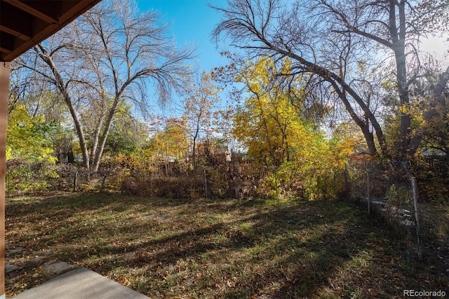 3900 Turnpike Dr, Westminster, CO 80030 - view of yard with fence and a forest view