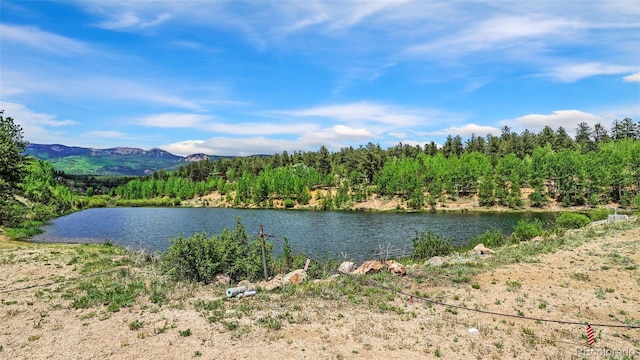 339 Hall Rd, Bailey, CO 80421 - water view featuring a mountainous background