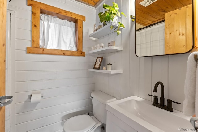 339 Hall Rd, Bailey, CO 80421 - full bath featuring vanity and wooden ceiling