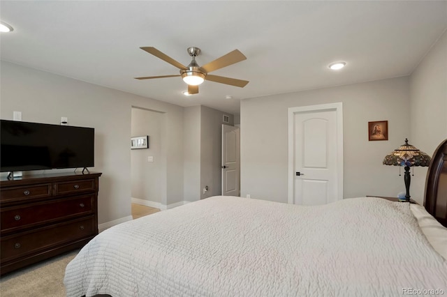 16461 E 119th Way Unit B, Commerce City, CO 80022 - bedroom with recessed lighting and a ceiling fan