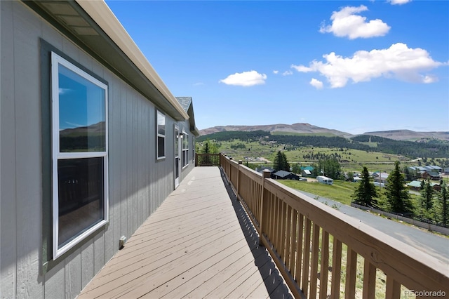 235 W May St, Cripple Creek, CO 80813 - wooden terrace featuring a mountain view