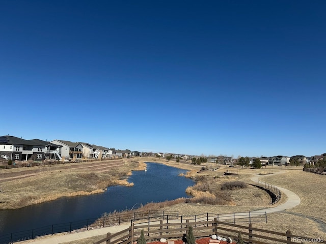 property view of water