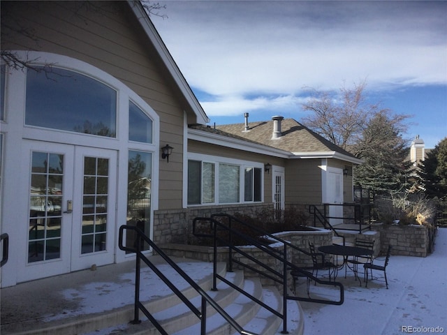 view of patio / terrace with french doors