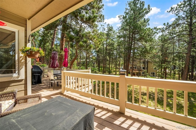 19165 Golden Arrow Cir, Monument, CO 80132 - deck with outdoor dining area