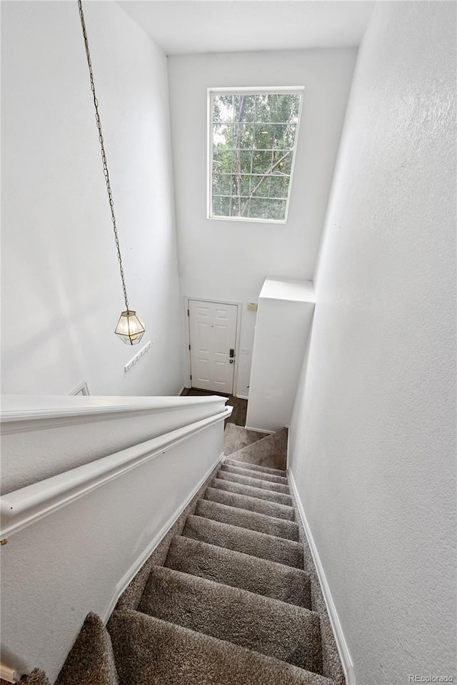 2085 E 103rd Ave, Thornton, CO 80229 - staircase with carpet floors and baseboards