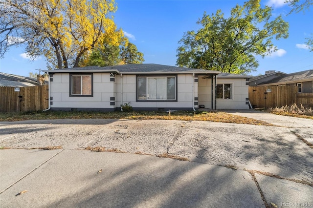 view of ranch-style house