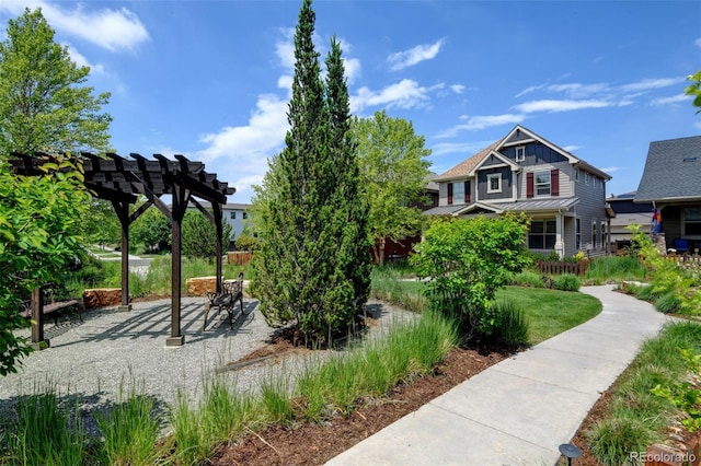 5080 Uinta St, Denver, CO 80238 - surrounding community with a pergola and a patio area