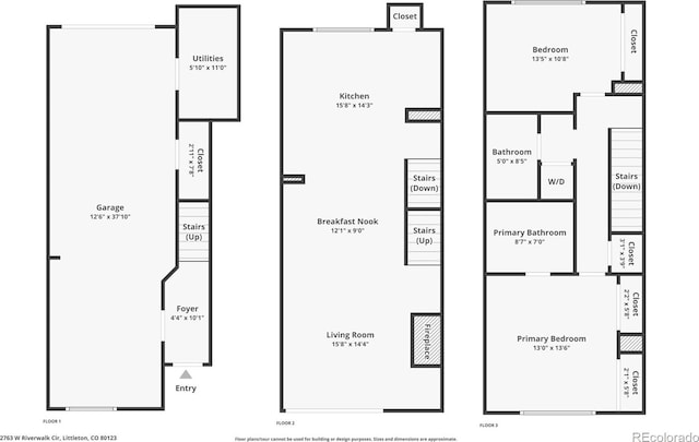 2763 W Riverwalk Cir Unit B, Littleton, CO 80123 - room layout