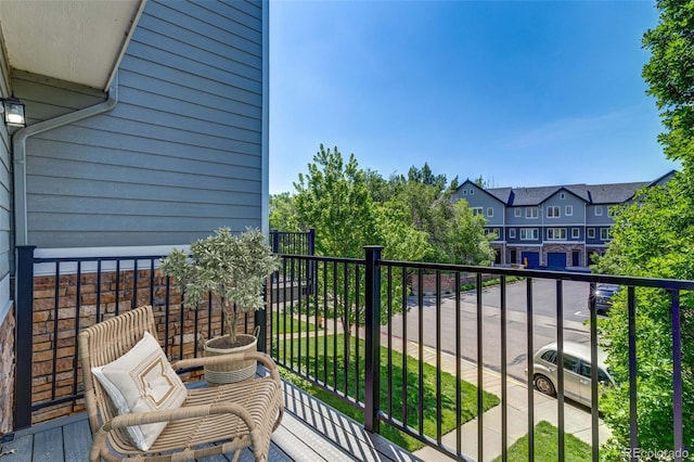 2763 W Riverwalk Cir Unit B, Littleton, CO 80123 - balcony with a residential view