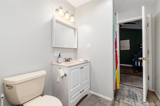 302 Texas Dr, Idaho Springs, CO 80452 - bathroom with vanity and wood finished floors