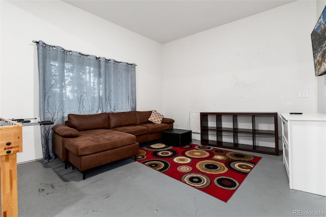 302 Texas Dr, Idaho Springs, CO 80452 - living area featuring finished concrete floors