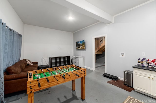 302 Texas Dr, Idaho Springs, CO 80452 - recreation room with concrete floors and baseboards