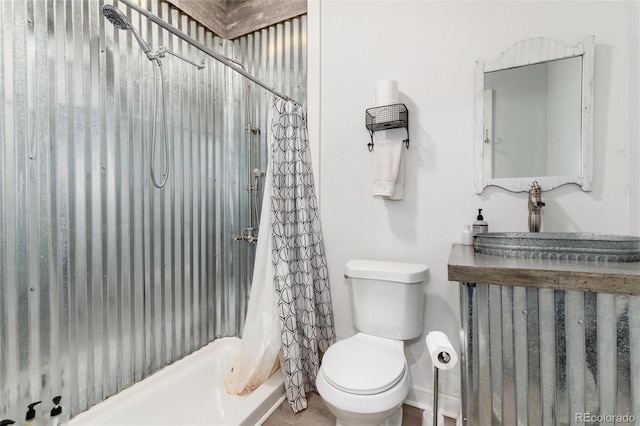 302 Texas Dr, Idaho Springs, CO 80452 - full bathroom featuring toilet and shower / bath combo