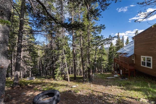 302 Texas Dr, Idaho Springs, CO 80452 - view of yard featuring stairs and a deck