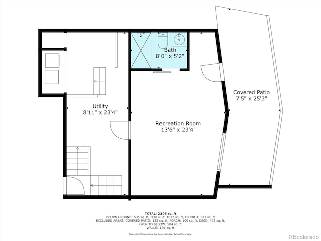 302 Texas Dr, Idaho Springs, CO 80452 - view of home floor plan