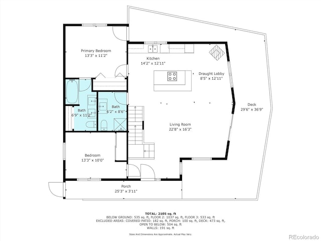 302 Texas Dr, Idaho Springs, CO 80452 - view of property floor plan