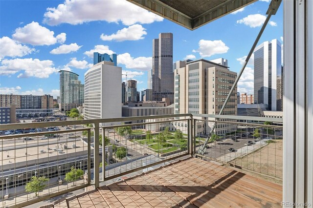 2020 Arapahoe St Unit 970, Denver, CO 80205 - balcony featuring a view of skyline