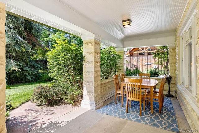 36 Lake Ave, Colorado Springs, CO 80906 - view of patio with outdoor dining space