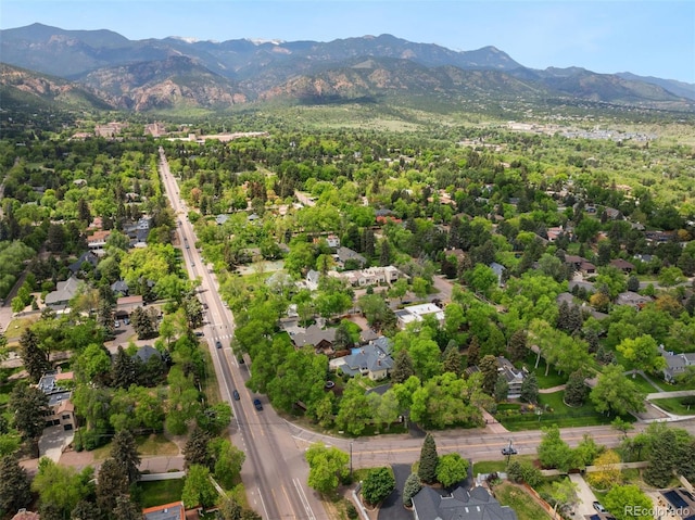 36 Lake Ave, Colorado Springs, CO 80906 - bird's eye view of a mountainous background