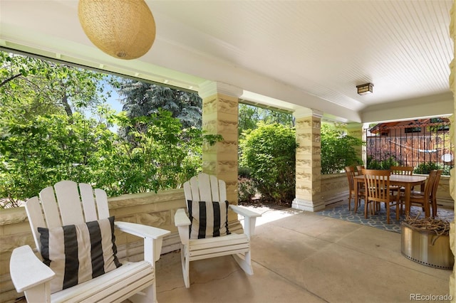 36 Lake Ave, Colorado Springs, CO 80906 - view of patio / terrace with outdoor dining area