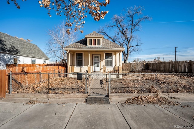 view of bungalow