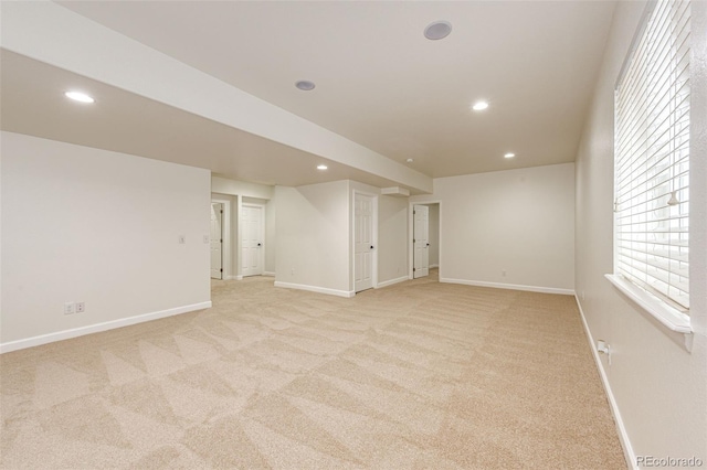 6528 S Kewaunee Way, Aurora, CO 80016 - spare room featuring light carpet and recessed lighting