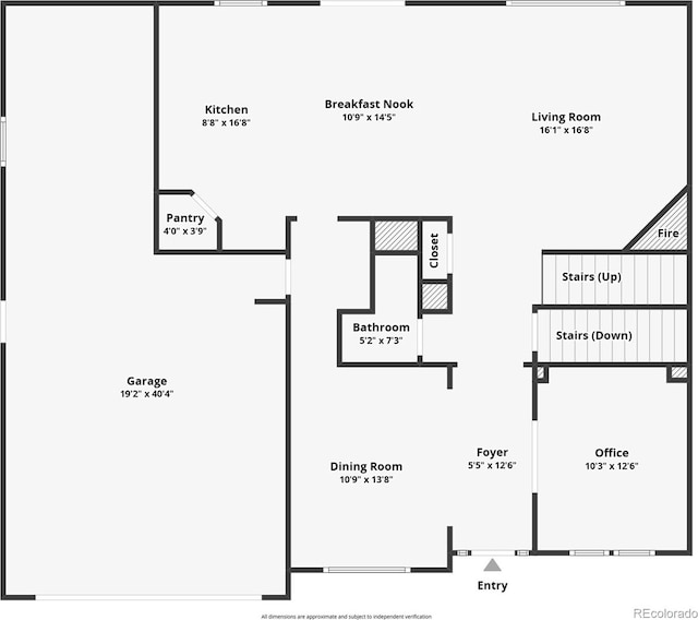 6528 S Kewaunee Way, Aurora, CO 80016 - view of property floor plan