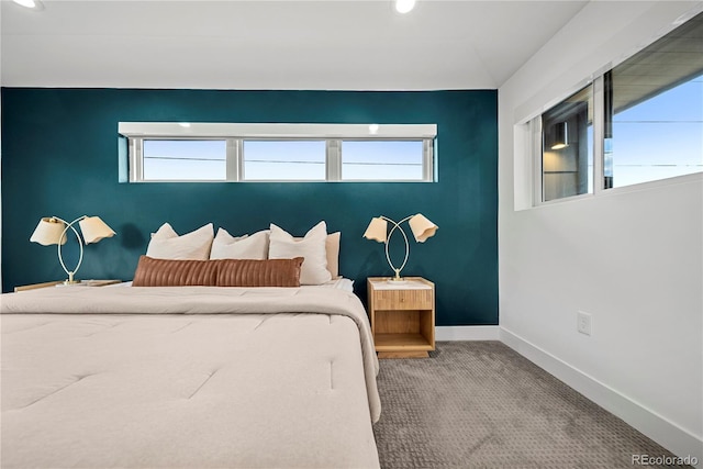 1490 S Vine St, Denver, CO 80210 - bedroom featuring carpet, baseboards, recessed lighting, and multiple windows